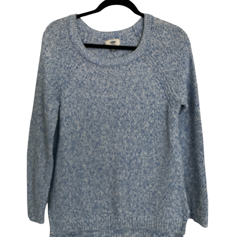 Old Navy Blue Crew Neck Sweater Soft Knit Casual